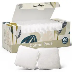 Large Cotton Pads for Face, Soft & Lint-Free Cotton Rounds with Pressed Seam Design, Durable Facial Cleansing Squares for Face, Ideal Makeup Remover Pads, 3x3 Inch, 60 Count Large Cotton Pads for Face, Soft & Lint-Free Cotton Rounds with Pressed Seam Design, Durable Facial Cleansing Squares for Face, Ideal Makeup Remover Pads, 3x3 Inch, 60 Count