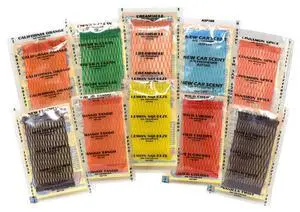 Auto Scents - Professional Car Air Freshener Pads Sampler (Sample Pack of 10 Scents) Multi-Color Auto Scents - Professional Car Air Freshener Pads Sampler (Sample Pack of 10 Scents) Multi-Color