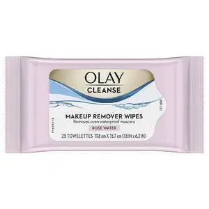 Cleanse Makeup Remover, Rose Water, 25 Wipes Cleanse Makeup Remover, Rose Water, 25 Wipes