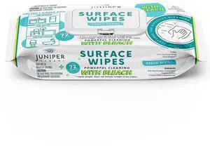 CLEAN 1 Pack Surface Wipes with Bleach, All-Purpose Cleaner for Bathroom, Kitchen, Office, 72 Count Soft Flow, Fresh Scent, Lint Free & Durable CLEAN 1 Pack Surface Wipes with Bleach, All-Purpose Cleaner for Bathroom, Kitchen, Office, 72 Count Soft Flow, Fresh Scent, Lint Free & Durable