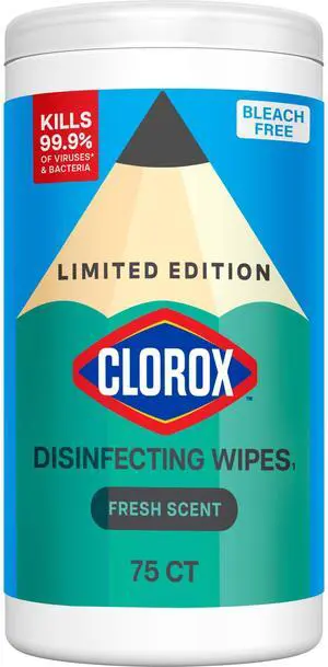 Disinfecting Wipes Back to School, Bleach Free, Fresh Scent, 75 Count (Pack May Vary) Disinfecting Wipes Back to School, Bleach Free, Fresh Scent, 75 Count (Pack May Vary)