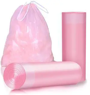 30 Gallon Drawstring Trash Bags, 30 Count Heavy Duty Garbage Bags, Extra Thick, Tear & Leak Resistant, for Kitchen, Office, Home, Hospital, Large Bins (Pink) 30 Gallon Drawstring Trash Bags, 30 Count Heavy Duty Garbage Bags, Extra Thick, Tear & Leak Resistant, for Kitchen, Office, Home, Hospital, Large Bins (Pink)