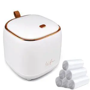 Mini Trash Can 1.6L/0.4 Gallon with Trash Bags 180pcs, Tiny Small Desktop Trash Bin with Lid, Countertop Mini Garbage Bin for Home, Office, Kitchen, Bedroom, Bathroom (White) Mini Trash Can 1.6L/0.4 Gallon with Trash Bags 180pcs, Tiny Small Desktop Trash Bin with Lid, Countertop Mini Garbage Bin for Home, Office, Kitchen, Bedroom, Bathroom (White)