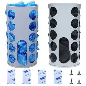 Wall-Mounted Plastic Bag Holder (2 Pack) - Multi-Use Kitchen Organizer for Grocery Bags, Socks & Underwear | Space-Saving Design with Adhesive & Screws Wall-Mounted Plastic Bag Holder (2 Pack) - Multi-Use Kitchen Organizer for Grocery Bags, Socks & Underwear | Space-Saving Design with Adhesive & Screws