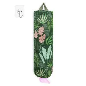 Plastic Bag Holder, Reusable Grocery Bag Organizer, Wall Mount, 1 Pack, Seaweed Plastic Bag Holder, Reusable Grocery Bag Organizer, Wall Mount, 1 Pack, Seaweed