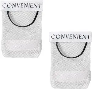 2Pcs Sticky Wall Mount Trash Bag Holder Dispenser - Under Sink & Cabinet Door Adhesive Organizer for Kitchen, Bathroom, Car, Laundry - Reusable Mesh Storage Bags JREEPEE 2Pcs Sticky Wall Mount Trash Bag Holder Dispenser - Under Sink & Cabinet Door Adhesive Organizer for Kitchen, Bathroom, Car, Laundry - Reusable Mesh Storage Bags JREEPEE