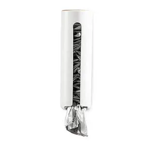 Grocery Bag Holder Wall for Plastic Bag,Mounted with Wood Lid - Plastic Bag Holder with Suction Cup for Kitchen Grocery Bag Holder Wall for Plastic Bag,Mounted with Wood Lid - Plastic Bag Holder with Suction Cup for Kitchen