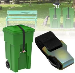 YYDSDOTA Trash Can Lid Lock for Raccoons, Bear Proof Garbage Can Locks for Animals, Strong Outdoor Trash Bin Bungee Cord Strap, Locking Trash Can During Strong Winds (Black-1 Pack) YYDSDOTA Trash Can Lid Lock for Raccoons, Bear Proof Garbage Can Locks for Animals, Strong Outdoor Trash Bin Bungee Cord Strap, Locking Trash Can During Strong Winds (Black-1 Pack)
