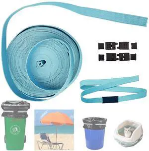 Trash Can Bands, DIY Adjustable-Length Long Rubber Bands, Non-Slip Trash Can Elastic Bands, 0.59 IN Width Fits All Trash Can Ban Sizes, 590 IN Length (Includes 10 Connecting Clips) Trash Can Bands, DIY Adjustable-Length Long Rubber Bands, Non-Slip Trash Can Elastic Bands, 0.59 IN Width Fits All Trash Can Ban Sizes, 590 IN Length (Includes 10 Connecting Clips)