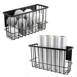 Magnetic Basket Organizer for Fridge and Locker, Carbon Steel Storage Bin, 10.24 x 3.15 x 6.1 in, for Dryer Balls, Wrap, Spices and Small Items (Black) Magnetic Basket Organizer for Fridge and Locker, Carbon Steel Storage Bin, 10.24 x 3.15 x 6.1 in, for Dryer Balls, Wrap, Spices and Small Items (Black)