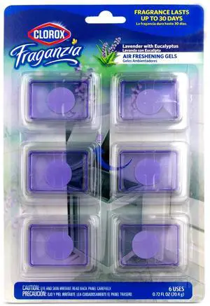 Fraganzia Stick-On Gel Fresheners Lavender with Eucalyptus Trash Can Deodorizer Up to 30 Days Scent Odor Absorber Kitchen Bathroom Closet No Plug or Batteries, 0.12 FL OZ, 6 Count Fraganzia Stick-On Gel Fresheners Lavender with Eucalyptus Trash Can Deodorizer Up to 30 Days Scent Odor Absorber Kitchen Bathroom Closet No Plug or Batteries, 0.12 FL OZ, 6 Count