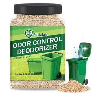 1.49 lbs Outdoor Trash Can Deodorizer, Heavy Duty Garbage Can Odor Eliminator & Moisture Absorber for Outdoor Trash Cans, Recycling Bins & Waste Containers, Long Lasting Odor Control 1.49 lbs Outdoor Trash Can Deodorizer, Heavy Duty Garbage Can Odor Eliminator & Moisture Absorber for Outdoor Trash Cans, Recycling Bins & Waste Containers, Long Lasting Odor Control