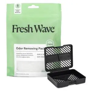 Original Odor Eliminating & Deodorizing Packs - Bag of 6 & Fresh Pod Case - Safer Odor Relief for Small Spaces, Natural Plant-Based Odor Eliminator, Odor Absorbers for Home Original Odor Eliminating & Deodorizing Packs - Bag of 6 & Fresh Pod Case - Safer Odor Relief for Small Spaces, Natural Plant-Based Odor Eliminator, Odor Absorbers for Home