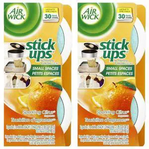 Stick Ups Air Freshener, Sparkling Citrus, 2 ct (Pack of 2) Stick Ups Air Freshener, Sparkling Citrus, 2 ct (Pack of 2)