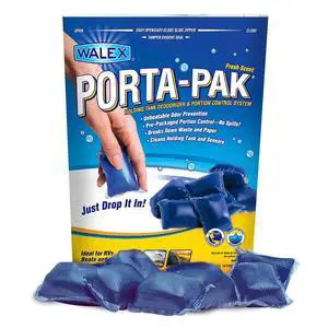 Porta-Pak Black Holding Tank Deodorizer & Portion Control System Drop-Ins - Rapid Breakdown of Waste & Paper, Odor Prevention, Cleans Tank & Sensors - Fresh Scent, 10-Pack Porta-Pak Black Holding Tank Deodorizer & Portion Control System Drop-Ins - Rapid Breakdown of Waste & Paper, Odor Prevention, Cleans Tank & Sensors - Fresh Scent, 10-Pack