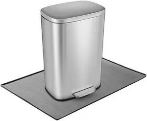 Trash Can Mat, Silicone Material with Non-Slip Particles to Prevent Trash Can Movement and Protect Floors, Raised Edges to Prevent Spills, Suitable for Kitchen, Living Room, Bedroom (15.7"x23.6") Trash Can Mat, Silicone Material with Non-Slip Particles to Prevent Trash Can Movement and Protect Floors, Raised Edges to Prevent Spills, Suitable for Kitchen, Living Room, Bedroom (15.7"x23.6")
