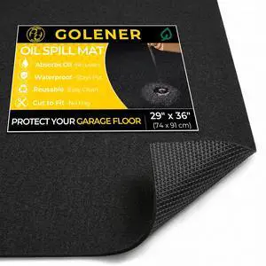 Oil Spill Mat - Garage Floor Mat, Absorbent Oil Pad, Premium Maintenance Mat, Waterproof, Contain Liquid, Protect Garage Surface from Spill & Stain, Reusable, Washable, Durable, Black, 29x36 Oil Spill Mat - Garage Floor Mat, Absorbent Oil Pad, Premium Maintenance Mat, Waterproof, Contain Liquid, Protect Garage Surface from Spill & Stain, Reusable, Washable, Durable, Black, 29x36