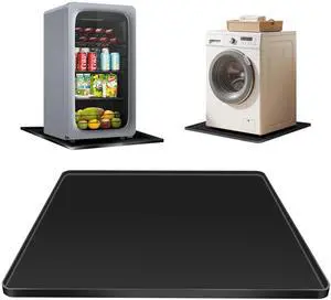 Mini Fridge Silicone Mat - 20" x 20" x 0.6" Mini Fridge Drip Tray Under Refrigerator Mat Carpet Floor Protector, Leak-Resistant Portable AC Pan for Washing Machine Dishwasher Dryers, Black Mini Fridge Silicone Mat - 20" x 20" x 0.6" Mini Fridge Drip Tray Under Refrigerator Mat Carpet Floor Protector, Leak-Resistant Portable AC Pan for Washing Machine Dishwasher Dryers, Black