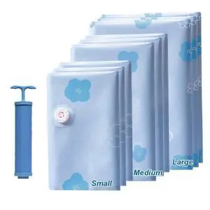 Vacuum Storage Bags for Clothing, 9 Pack Vacuum Seal Bags for Travel, 3 Sizes Compression Packing Bags 80% Space Saver for Suitcase Luggage, Bedding & Seasonal Storage Vacuum Storage Bags for Clothing, 9 Pack Vacuum Seal Bags for Travel, 3 Sizes Compression Packing Bags 80% Space Saver for Suitcase Luggage, Bedding & Seasonal Storage