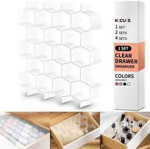 Honeycomb Separator Adjustable Drawer Organizer Divider for Underwear Belt-Scarf Socks Organizer (White(1pc)) Honeycomb Separator Adjustable Drawer Organizer Divider for Underwear Belt-Scarf Socks Organizer (White(1pc))