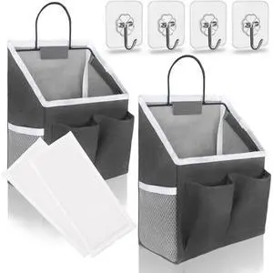 2pcs Wall Hanging Baskets for Organizing, Hanging Storage Bag as Over the Door Organizer, Wall File Organizer, Rv Storage and Organization. For Bedroom, Office, Camper (Black-Upgraded) 2pcs Wall Hanging Baskets for Organizing, Hanging Storage Bag as Over the Door Organizer, Wall File Organizer, Rv Storage and Organization. For Bedroom, Office, Camper (Black-Upgraded)