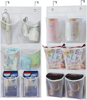 2 Packs Narrow Over the Door/Wall Shoe Organizer Cruise, Small Hanging Shoe Rack for Closet with Clear Mesh Pocket for Bathroom, RV, Pantry, Camping (White) 2 Packs Narrow Over the Door/Wall Shoe Organizer Cruise, Small Hanging Shoe Rack for Closet with Clear Mesh Pocket for Bathroom, RV, Pantry, Camping (White)