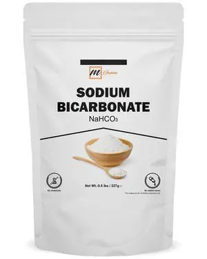 Sodium Bicarbonate, Food Grade Baking Soda, 0.5 lbs / 227 gms, Pure White Powder Sodium Bicarbonate, Food Grade Baking Soda, 0.5 lbs / 227 gms, Pure White Powder