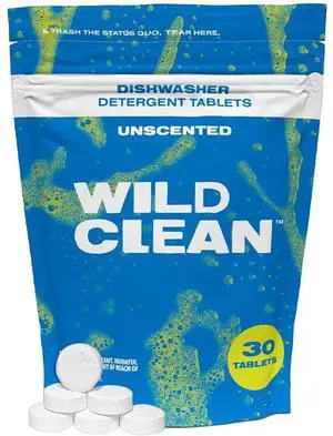 Dishwasher Detergent Tablets | Unscented Plastic-Free & Eco Friendly Alternative to Liquid Pods - Natural, Sustainable| 30 Pack Dishwasher Detergent Tablets | Unscented Plastic-Free & Eco Friendly Alternative to Liquid Pods - Natural, Sustainable| 30 Pack