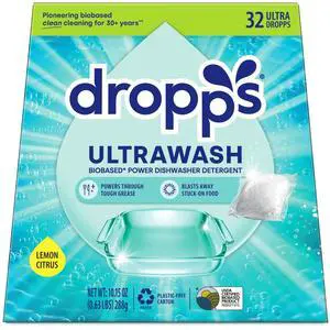 UltraWash Dishwasher Detergent Pods, Lemon Citrus (32 Ct) - Cuts Grease & Stuck-On Food | Sparkling Dishes & Glasses | Residue-Free | Clean Ingredients | No Pre-Rinse | Plastic Free Packaging UltraWash Dishwasher Detergent Pods, Lemon Citrus (32 Ct) - Cuts Grease & Stuck-On Food | Sparkling Dishes & Glasses | Residue-Free | Clean Ingredients | No Pre-Rinse | Plastic Free Packaging