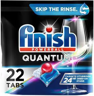 Quantum Dishwasher Pods, No Pre-Rinse Dishwasher Detergent Soap Removes 24HR Dried-On Stain and Grease, Leaving a Virtually Spotless Shine, 22 Count Quantum Dishwasher Pods, No Pre-Rinse Dishwasher Detergent Soap Removes 24HR Dried-On Stain and Grease, Leaving a Virtually Spotless Shine, 22 Count