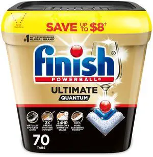 Ultimate Quantum Dishwasher Pods, New & Improved Formula, Dishwasher Detergent Dish Soap, Removes Burnt-On & Dried-On Stain, Degreasing & Scrubbing Power, Fresh Scent, 70 Count Ultimate Quantum Dishwasher Pods, New & Improved Formula, Dishwasher Detergent Dish Soap, Removes Burnt-On & Dried-On Stain, Degreasing & Scrubbing Power, Fresh Scent, 70 Count