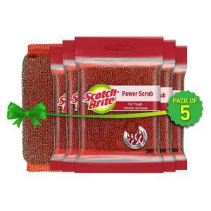 Power Scrub with Steel Mesh for Utensil Cleaning | Removes Tough Stains | Utensil Scrubber | Pack of 5 Power Scrub with Steel Mesh for Utensil Cleaning | Removes Tough Stains | Utensil Scrubber | Pack of 5