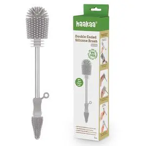 Silicone Cleaning Brush Kit Household Cleaning Brushes for Bottles and Crevices Food-Grade Silicone: Dishwasher Safe (Brush-Grey) Silicone Cleaning Brush Kit Household Cleaning Brushes for Bottles and Crevices Food-Grade Silicone: Dishwasher Safe (Brush-Grey)
