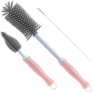 Silicone Cleaning Brush, 12" Long Handle Water Bottle Cleaner Silicone Cleaning Brush, 12" Long Handle Water Bottle Cleaner