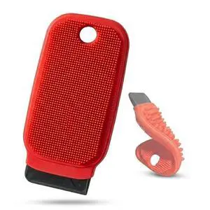 3-in-1 Silicone Dish Sponge - BPA-Free Food-Grade Cleaning Brush with Dual-Sided Scrubber & Scraper, Hanging Hole Fast-Dry Reusable for Dishes/Fruits/Vegetables (Red 1PCS) 3-in-1 Silicone Dish Sponge - BPA-Free Food-Grade Cleaning Brush with Dual-Sided Scrubber & Scraper, Hanging Hole Fast-Dry Reusable for Dishes/Fruits/Vegetables (Red 1PCS)