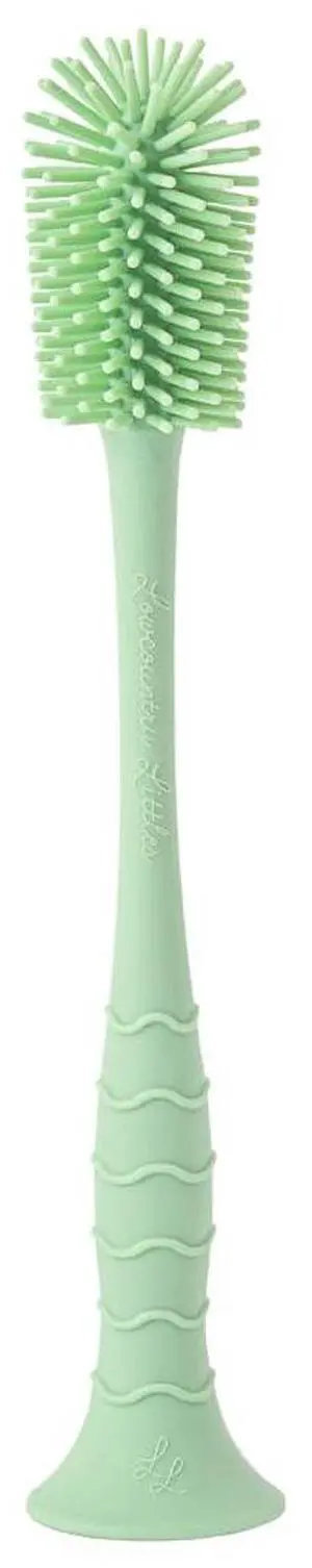 Nontoxic Silicone Bottle Brush - Premium Medical Grade - BPA & PFAS Free - Suction Cup Base - Easy to Clean and Dishwasher Safe - Tallest Design for Any Bottle - (10.25 in) (Green) Nontoxic Silicone Bottle Brush - Premium Medical Grade - BPA & PFAS Free - Suction Cup Base - Easy to Clean and Dishwasher Safe - Tallest Design for Any Bottle - (10.25 in) (Green)