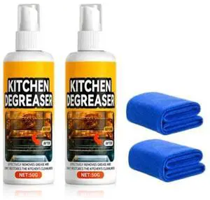 2Pcs Spray Grill Cleaner,Kitchen Degreaser Spray,Powerful Degreaser,Degreasing Spray Grill Cleaner,Suitable for Surface Cleaning of Stainless Steel, Steel,and Ceramics 2Pcs Spray Grill Cleaner,Kitchen Degreaser Spray,Powerful Degreaser,Degreasing Spray Grill Cleaner,Suitable for Surface Cleaning of Stainless Steel, Steel,and Ceramics