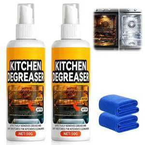 GreaseKiller BBQ Grill Cleaner Spray, Heavy Duty Kitchen Degreaser Foaming Spray, Outdoor Grill Degreaser for BBQ Grate, Oven, Range Hood, Smokers, Removes Caked-On Grease & Baked Food Residues(2PCS) GreaseKiller BBQ Grill Cleaner Spray, Heavy Duty Kitchen Degreaser Foaming Spray, Outdoor Grill Degreaser for BBQ Grate, Oven, Range Hood, Smokers, Removes Caked-On Grease & Baked Food Residues(2PCS)