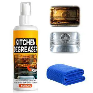 Kitchen Degreaser Spray, BBQ Grill Cleaner Spray, Heavy Duty Degreaser Spray For Outdoor Grill Oven Cleaner, Outdoor Use, Fast-Acting Grease Removal Kitchen Degreaser Spray, BBQ Grill Cleaner Spray, Heavy Duty Degreaser Spray For Outdoor Grill Oven Cleaner, Outdoor Use, Fast-Acting Grease Removal