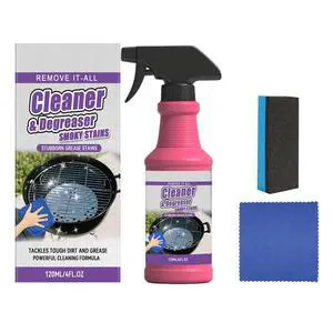 Fast-Acting Heavy-Duty Grill Degreaser Spray, BBQ Grill Cleaner for Burnt Food & Grease (1pcs) Fast-Acting Heavy-Duty Grill Degreaser Spray, BBQ Grill Cleaner for Burnt Food & Grease (1pcs)