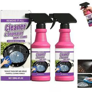 2Pcs Fast Acting Heavy Duty Grill Degreaser Spray, Heavy Duty BBQ Grill Degreaser, Outdoor Grills Cleaner, For Kitchen Grates and Racks 2Pcs Fast Acting Heavy Duty Grill Degreaser Spray, Heavy Duty BBQ Grill Degreaser, Outdoor Grills Cleaner, For Kitchen Grates and Racks