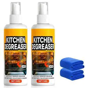 2PCS GreaseKiller Spray BBQ Grill Cleaner, Kitchen Degreaser, Fast-Acting Heavy-Duty Grill Degreaser Spray, for Grills and Smokers, Easy Spray Application, Outdoor Use 2PCS GreaseKiller Spray BBQ Grill Cleaner, Kitchen Degreaser, Fast-Acting Heavy-Duty Grill Degreaser Spray, for Grills and Smokers, Easy Spray Application, Outdoor Use