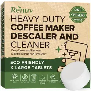Coffee Maker Cleaner & Descaler Tablets, 12 Uses Coffee Maker Cleaner & Descaler Tablets, 12 Uses