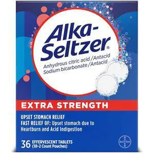Extra Strength Heartburn Relief Effervescent Antacid Tablets, Fast Indigestion Relief, 36Ct Extra Strength Heartburn Relief Effervescent Antacid Tablets, Fast Indigestion Relief, 36Ct