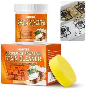 Multi-Purpose Powerful Cleaner for Kitchen, 100g Coconut Oil Cleaning Paste, Heavy Duty Degreaser-Paste, Coconut Oil Polishing Cleaner, Deep Cleaning Stain Remover for Kitchen Appliance Multi-Purpose Powerful Cleaner for Kitchen, 100g Coconut Oil Cleaning Paste, Heavy Duty Degreaser-Paste, Coconut Oil Polishing Cleaner, Deep Cleaning Stain Remover for Kitchen Appliance