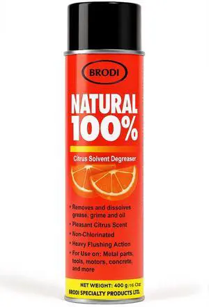 Natural100 Industrial Citrus Degreaser Spray, Instantly Removes Grease, Oil & Adhesive, 27Kv Electrical-safe, Trusted on Metal, Engines, Motors, Tools, Concrete & More Natural100 Industrial Citrus Degreaser Spray, Instantly Removes Grease, Oil & Adhesive, 27Kv Electrical-safe, Trusted on Metal, Engines, Motors, Tools, Concrete & More