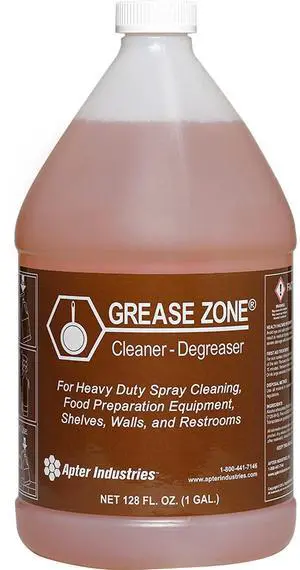 Grease Zone Food Safe Degreaser & All-Purpose Cleaner Concentrated Restaurant Cleaning Degreaser for Fryer Boil Out & Kitchen Surfaces, 1 Gallon Grease Zone Food Safe Degreaser & All-Purpose Cleaner Concentrated Restaurant Cleaning Degreaser for Fryer Boil Out & Kitchen Surfaces, 1 Gallon