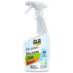 CLR Brands® Calcium, Lime & Rust Remover Free & Clear, No Dyes or Fragrances, Gentle Lime and Bathroom Descaler, Removes Hard Water Stains and Rust Deposits, 26 Oz Bottle (Pack of 1) CLR Brands® Calcium, Lime & Rust Remover Free & Clear, No Dyes or Fragrances, Gentle Lime and Bathroom Descaler, Removes Hard Water Stains and Rust Deposits, 26 Oz Bottle (Pack of 1)