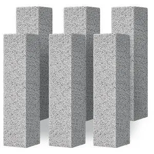 Pumice Stone for Toilet Bowl Cleaning,Pumice Stick Powerfully Away Limescale Stain,Hard Water Ring, Calcium Buildup,Iron&Rust. Remover for Tile/Bath-tub/Sink/Grill - 6 Pack Pumice Stone for Toilet Bowl Cleaning,Pumice Stick Powerfully Away Limescale Stain,Hard Water Ring, Calcium Buildup,Iron&Rust. Remover for Tile/Bath-tub/Sink/Grill - 6 Pack