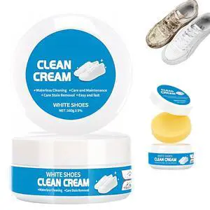 2pcs White Shoe Cleaner Cream, 2026 New Multipurpose No-Wash Solid Paste with Sponge, Multipurpose White Shoes Clean Cream for Leather Sneakers Soles 2pcs White Shoe Cleaner Cream, 2026 New Multipurpose No-Wash Solid Paste with Sponge, Multipurpose White Shoes Clean Cream for Leather Sneakers Soles